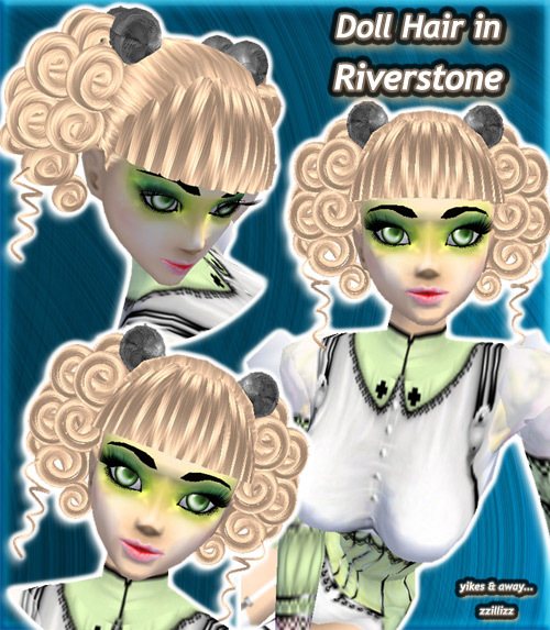 riverstone platinum ash blonde mix highlight shiny hair with silver gray hair accessories